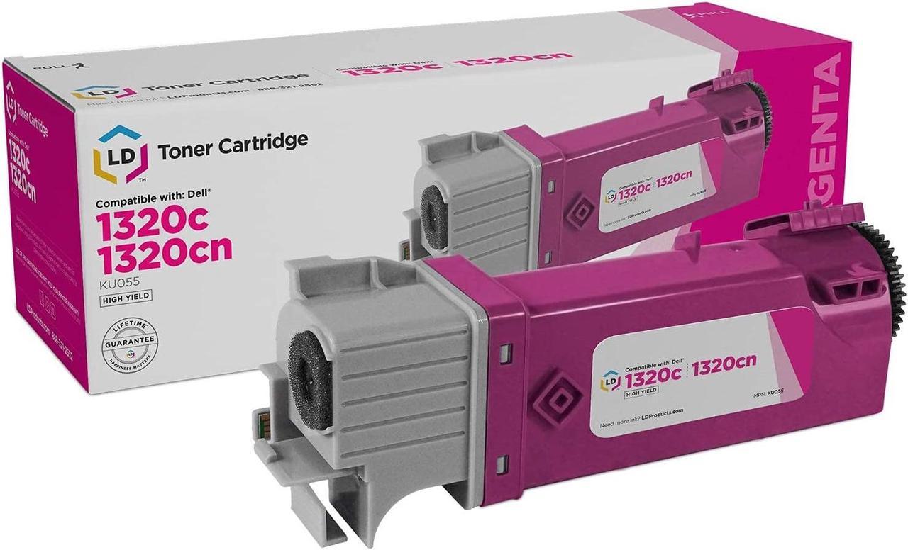 LD Compatible Toner to Replace Dell KU055 (310-9064) High Yield Magenta Toner Cartridge for Your Dell 1320c Color Laser Printer