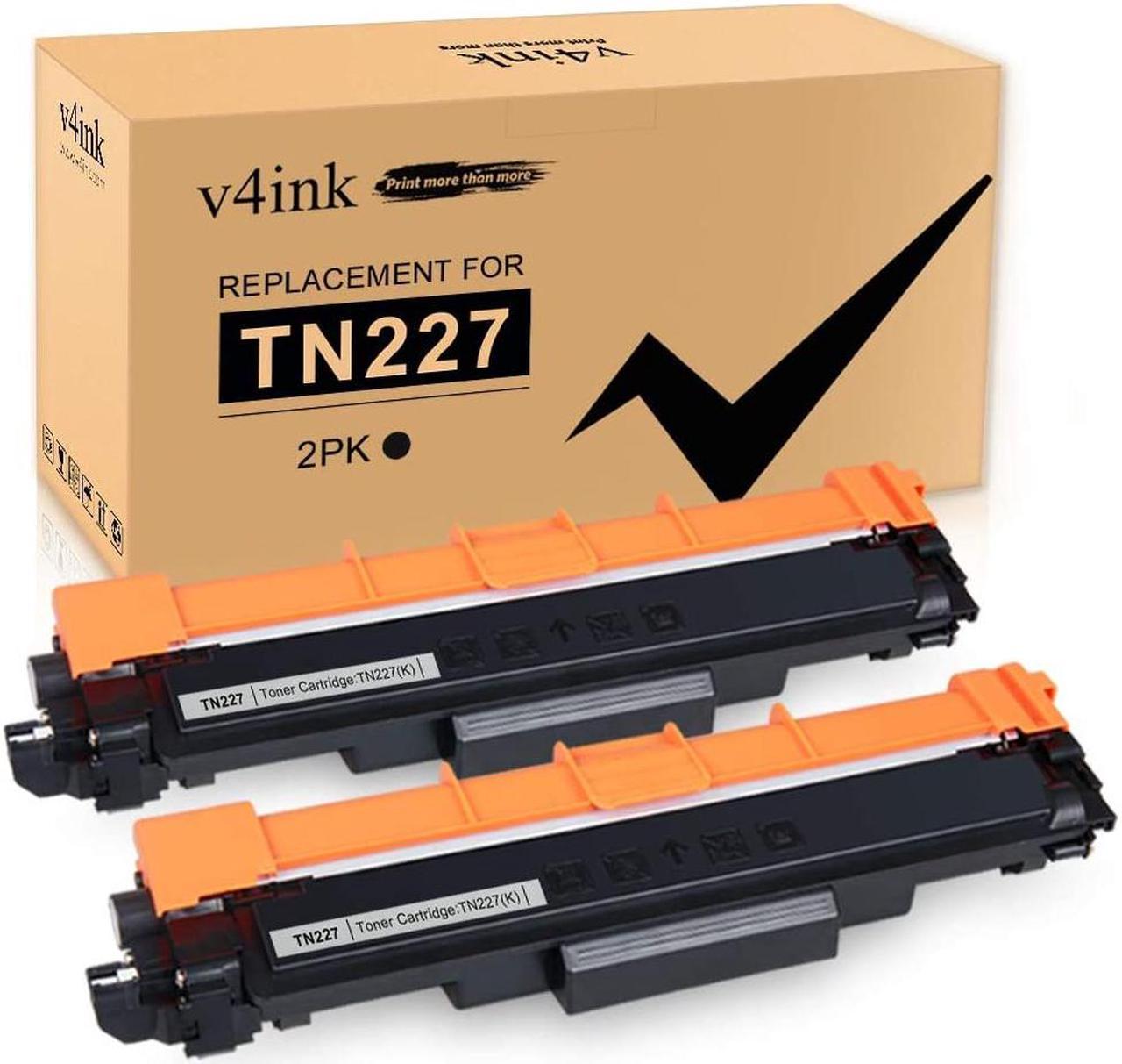 v4ink Remanufactured TN227 Toner Cartridge Replacement for Brother TN223BK TN227BK TN-223 TN-227 BK Black Toner for HL L3210CW L3230CDW L3270CDW L3290CDW MFC L3710CW L3750CDW L3770CDW Printer, 2-Pack