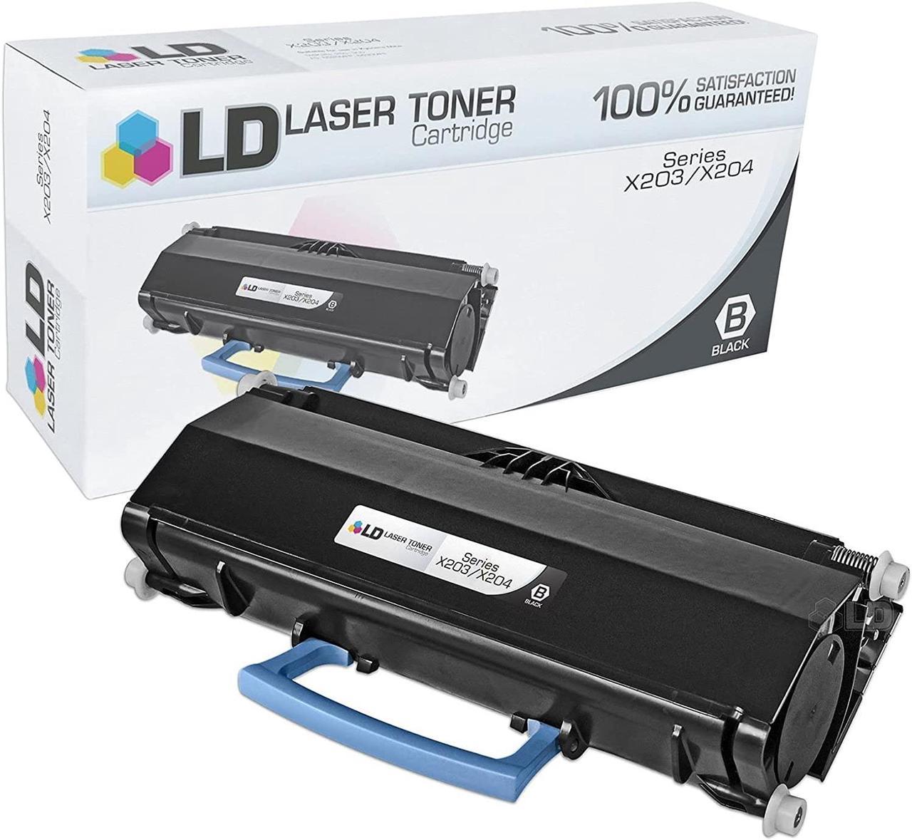 LD Compatible Toner Cartridge Replacement for Lexmark X203A11G X204 Series (Black)