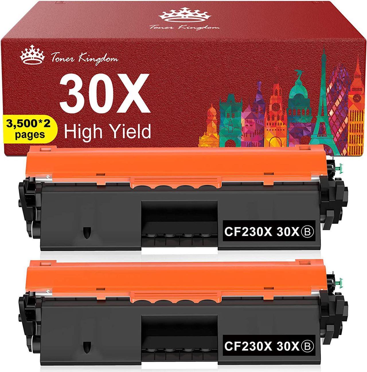 Toner Kingdom Compatible Toner Cartridge Replacement for HP 30X CF230X 30A CF230A for HP Pro MFP M203dw M227fdw M227fdn M203d M203dn M227sdn M227 M203 Printer (2 Black)