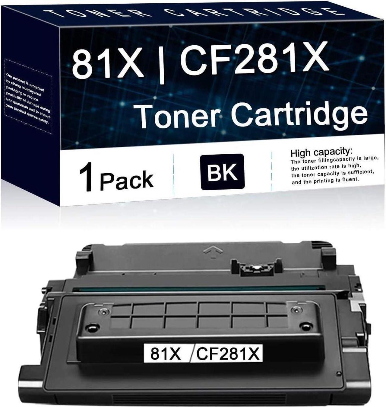 1 Pack Black 81XsCF281X Compatible Toner Cartridge Replacement for HP Laserjet Enterprise M604n M605x M606dn M630dn MFP MFP M630f M604 M605 M606 M630 MFP Printers.