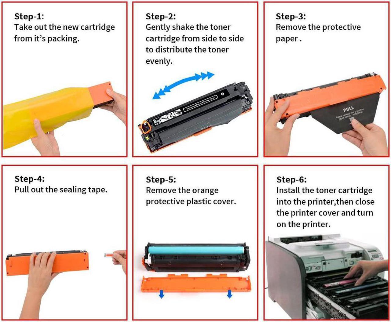 Alt view image 6 of 7 - RapmininK Compatible Replacement for 410A CF410A Toner Cartridge for use with Pro MFP M477fdw MFP M477fdn MFP M477fnw, Color Pro M452dn M452nw M452dw (Black, 2-Pack)