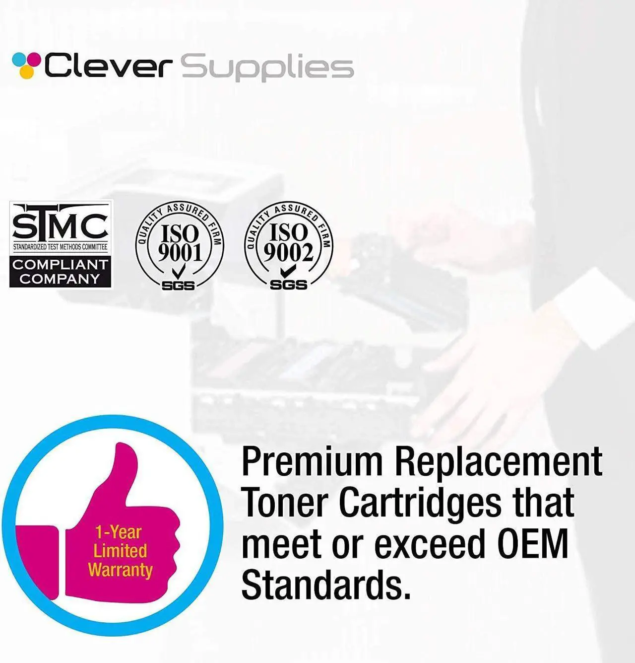 Alt view image 3 of 5 - CS Compatible Toner Cartridge Replacement  32A CF232A Black Laserjet M203d M203dn M203dw MFP M227d MFP M227fdn MFP M227fdw MFP M227sdn MFP M230 fdw MFP M230 sdn Toner Cartridge 4 Pack
