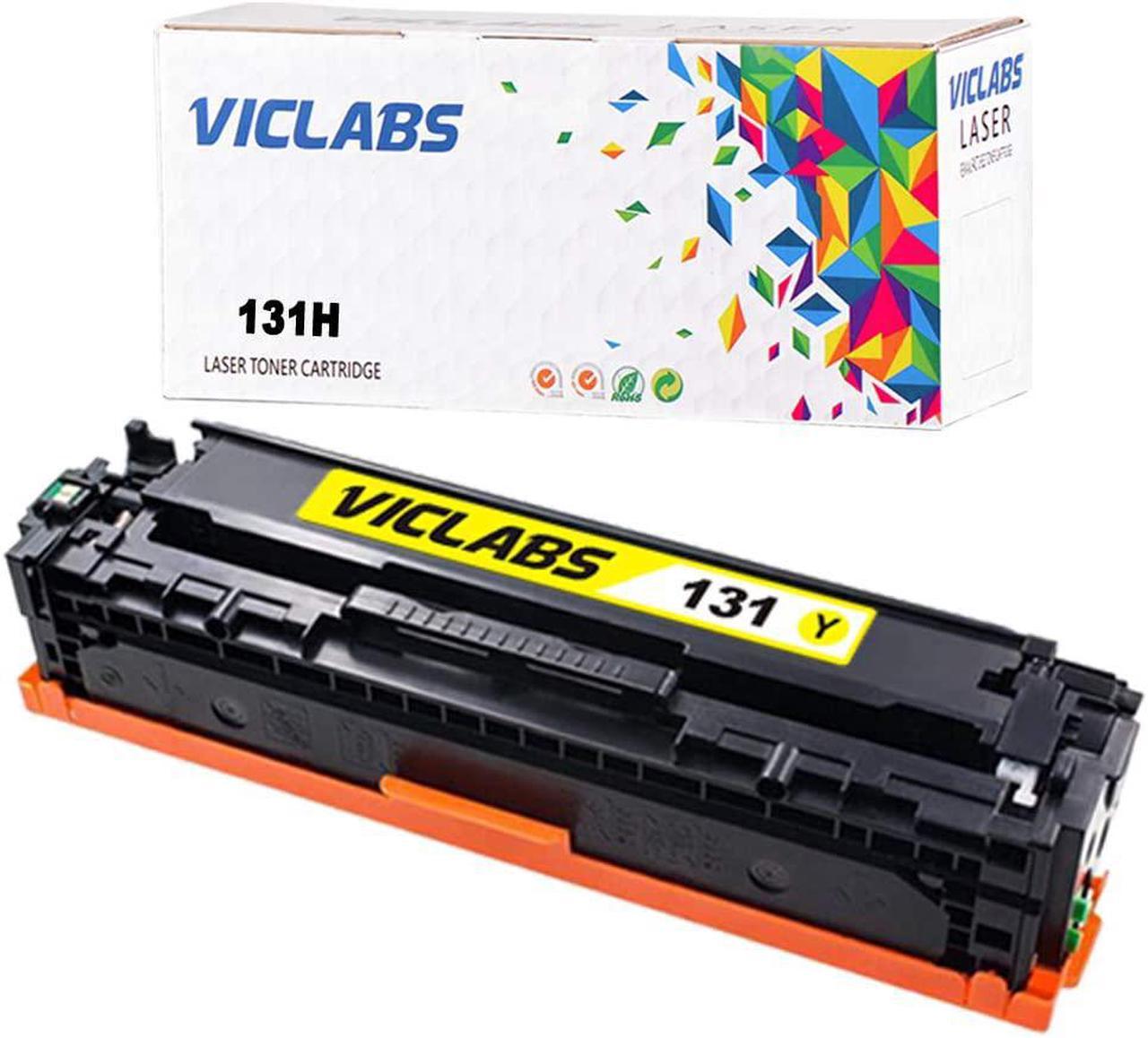 VicLabs Compatible LBP7110CW Toner Cartridge, Replacement for 131H LBP7110CW MF624CW MF628CW MF8280CW Toner(131 Yellow-1Pack)