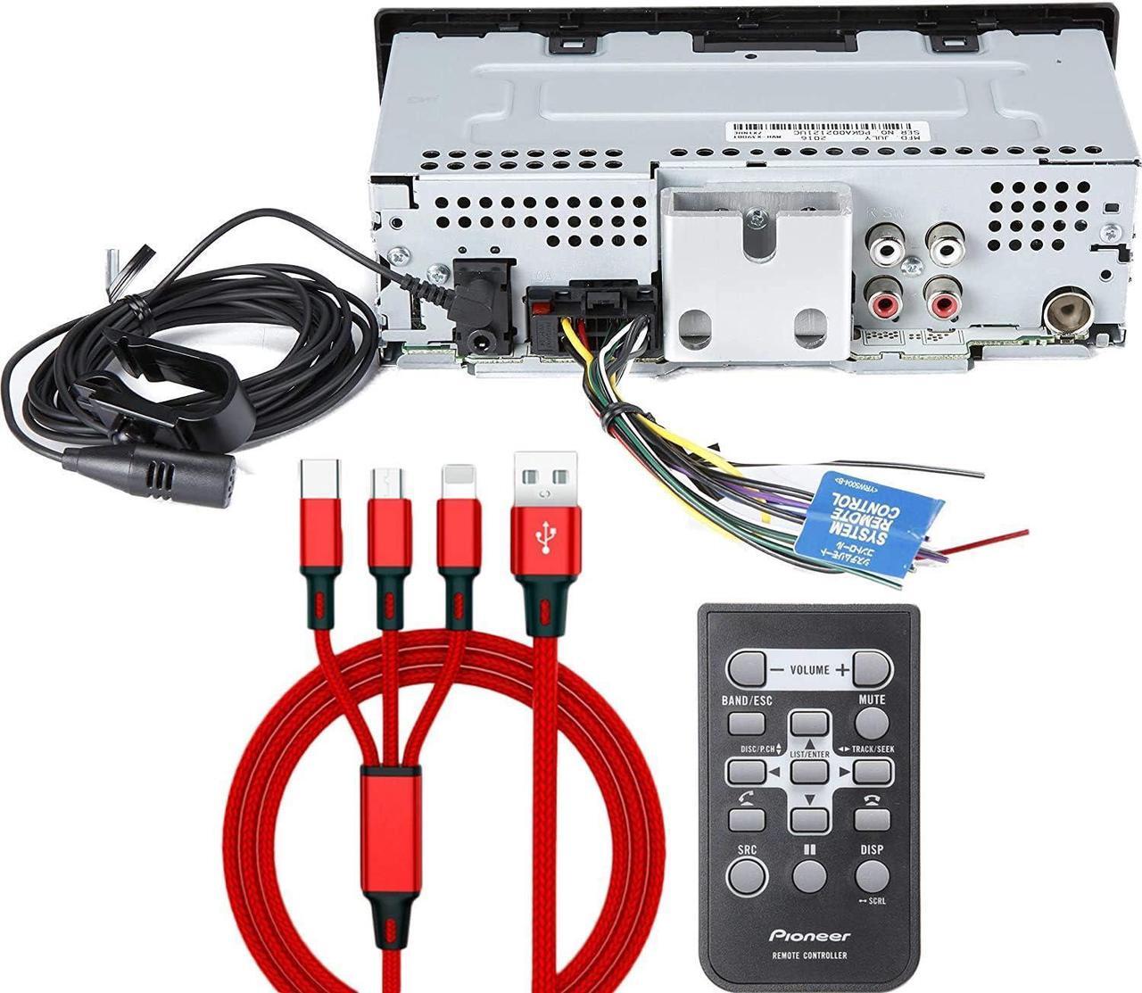 Alt view image 3 of 7 - MVH-X390BT Digital Media Receiver with Pioneer ARC app, MIXTRAX, Built-in Bluetooth and USB Direct Control for iPod/iPhone and Android Phones & zonoz 3 in 1 Multi USB Charging Cable (Bundle)