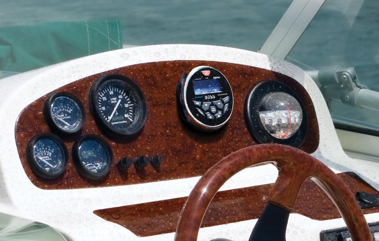 Alt view image 4 of 7 - Audio PGR35B Weatherproof Marine Gauge Receiver - Bluetooth, Digital Media MP3 Player, No CD Player, USB Port, AUX-In, AM/FM Radio Receiver
