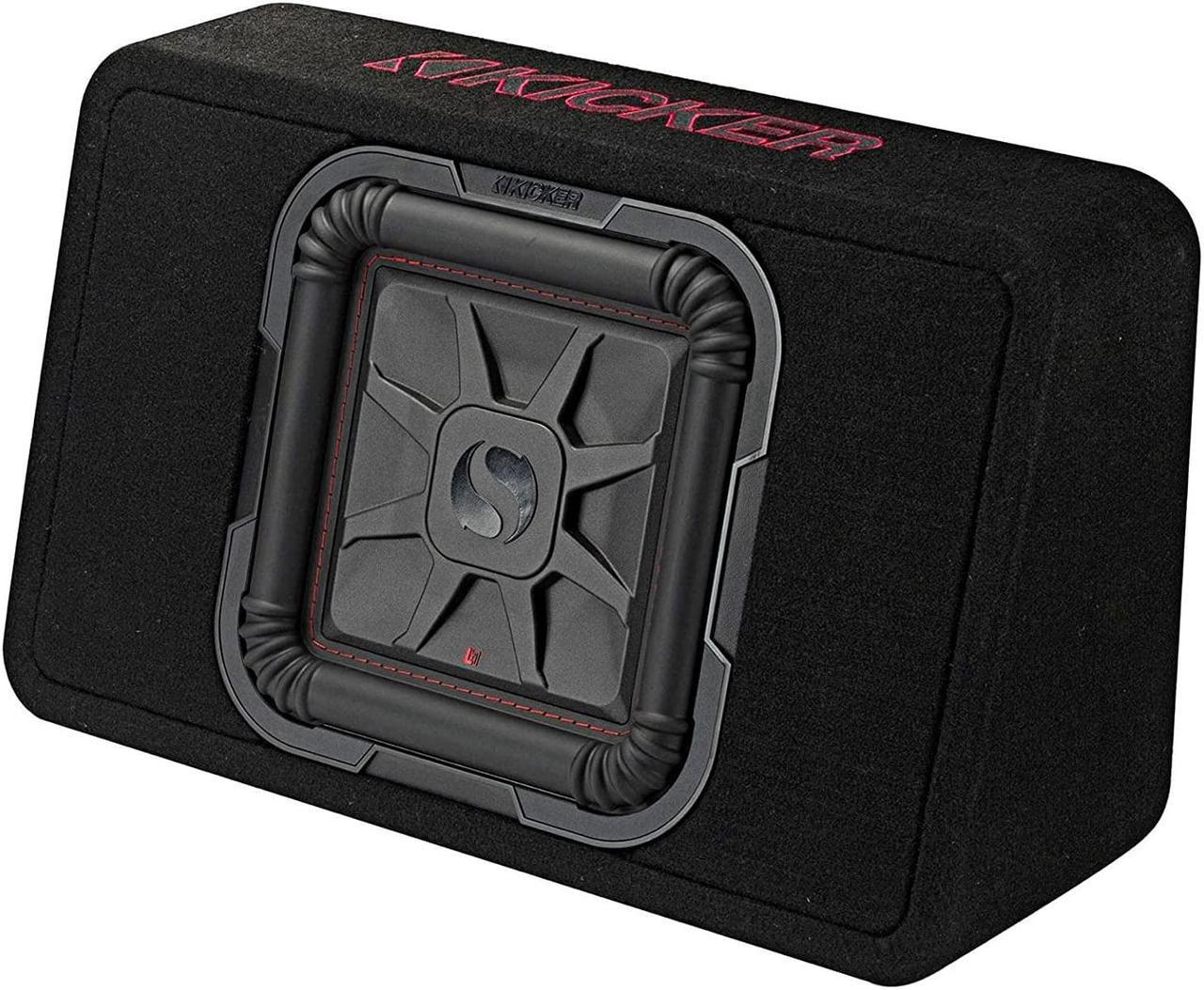 Alt view image 2 of 15 - kicker 46tl7t102 10 inch 2 ohm 500 watt rms power and 1000 watts peak power single car audio thin profile subwoofer enclosure, black