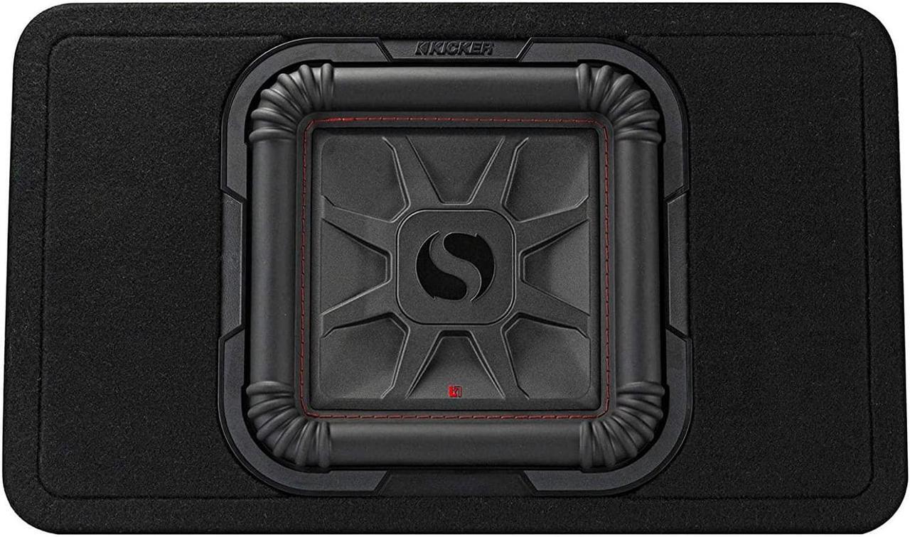 Alt view image 4 of 15 - kicker 46tl7t102 10 inch 2 ohm 500 watt rms power and 1000 watts peak power single car audio thin profile subwoofer enclosure, black