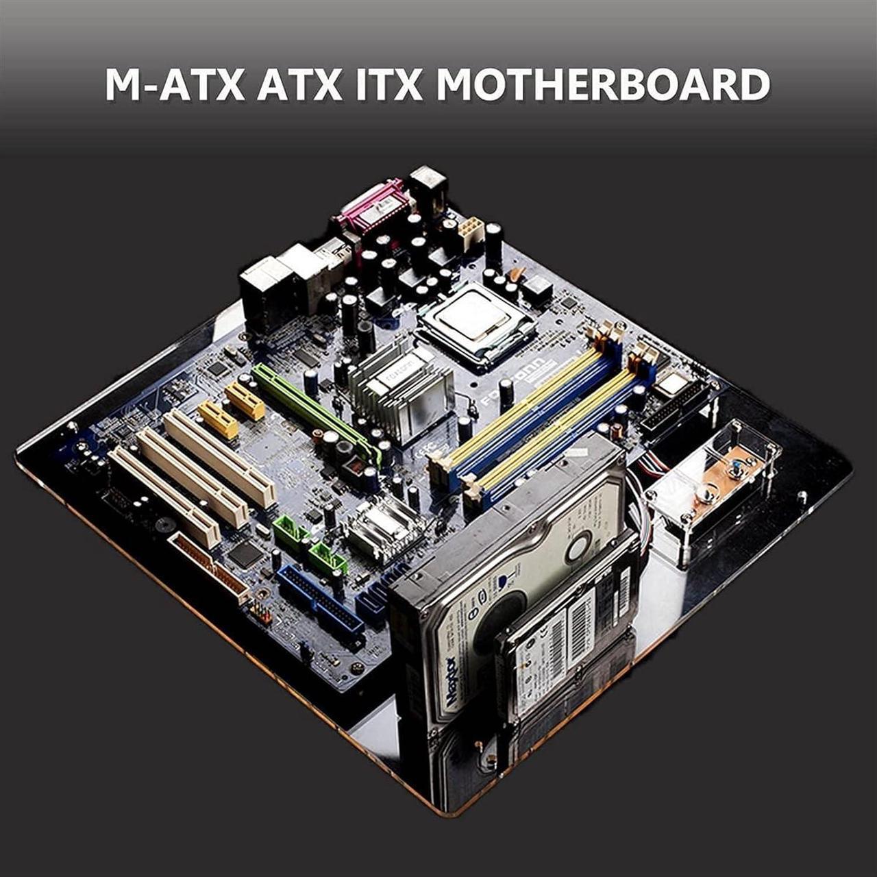 Alt view image 2 of 7 - Bitcoin Mining 6 GPU Frame, Dual Power Aluminum Mining Rig Open Air Case Stackable, Mining Rig Chassis Server Rack for Ethereum 25 14 14in