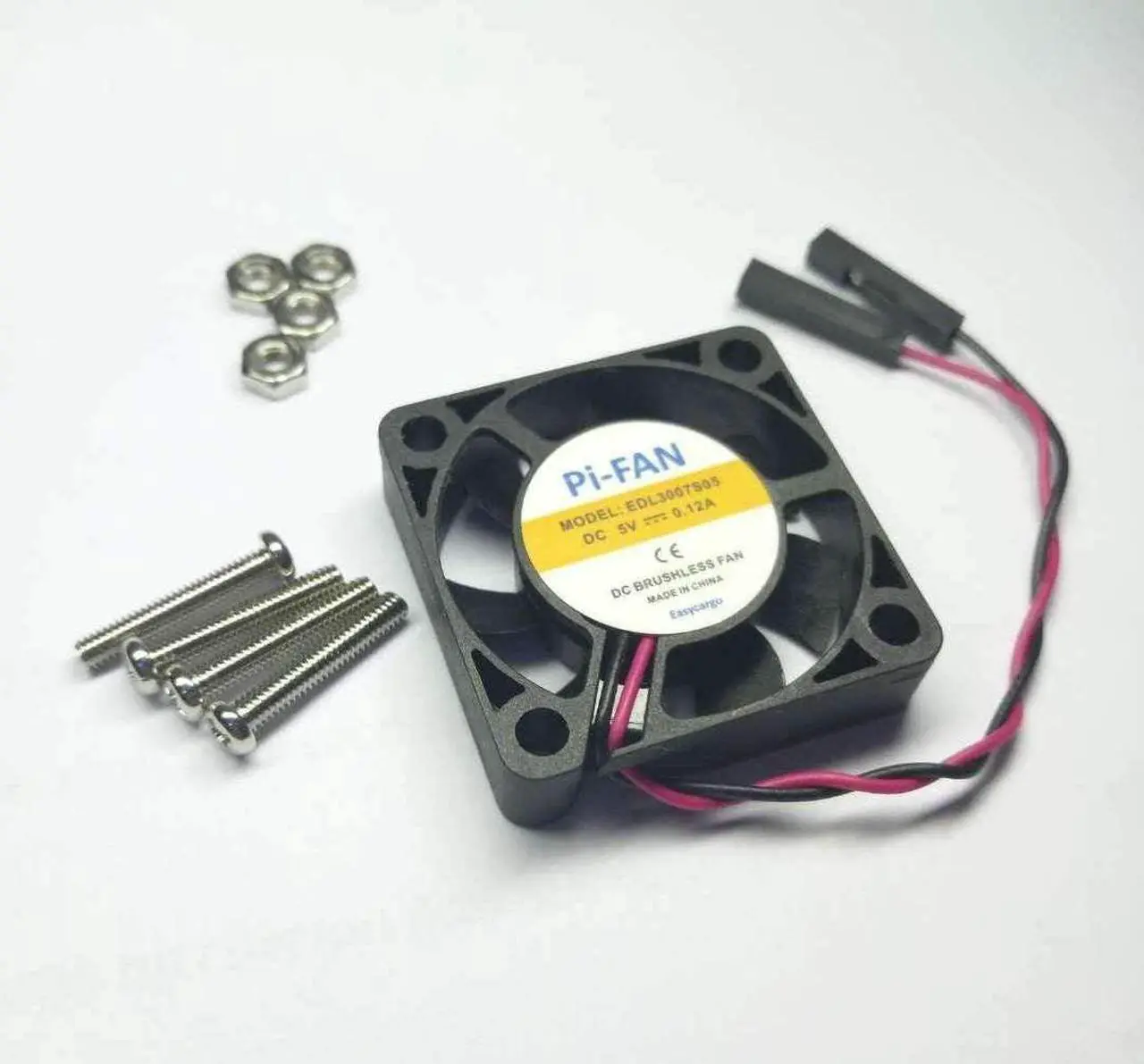 Alt view image 3 of 5 - Easycargo 30mm Fan 5V 3.3V DC Quiet Fan for Raspberry Pi 5 4 3B+ 3007 (4-Sets)