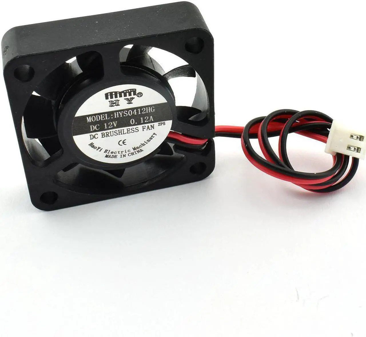 Alt view image 2 of 2 - 2-Pack DC 12V Mini Cooling Fan 2Pin Brushless Small Exhaust Fan for 3D Printer Makerbot Accessories Computer CPU Cooler 40x40x10mm