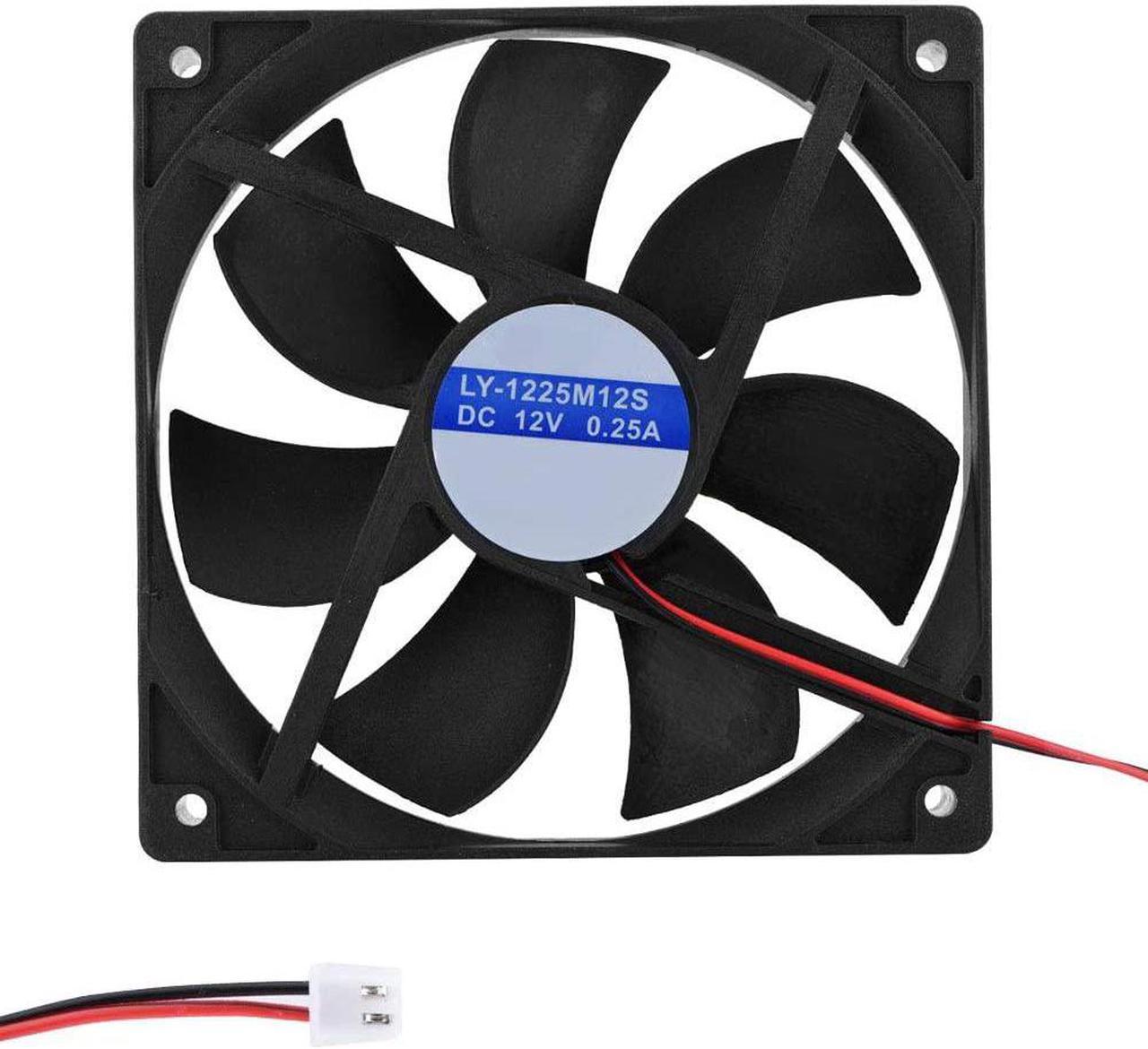 CPU Cooling Fan,Portable Silent Internal Computer CPU Case Cooling Fan,12CM Computer Cooling Fan,Ultra Low Noise Cooling Fan,Low Power Consumption Computer Cooling Fan