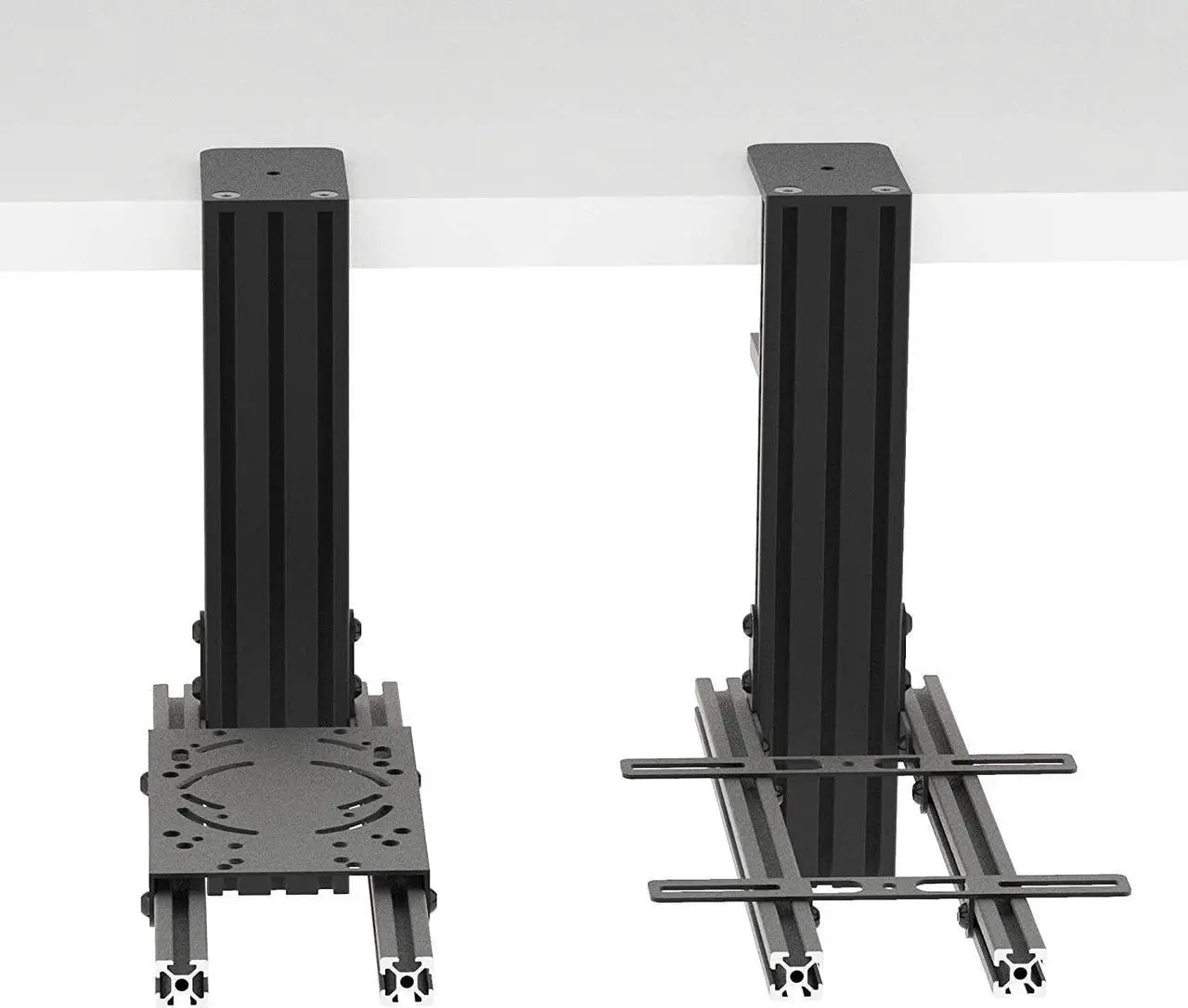 Alt view image 5 of 7 - Hikig 2 Set The Desk Mount for The Flight Sim Game Joystick, Throttle and Hotas Systems Compatible with Logitech X56, X52, X52 Pro, Thrustmaster T-Flight Hotas,Thrustmaster T.16000M, Thrustmaster TCA