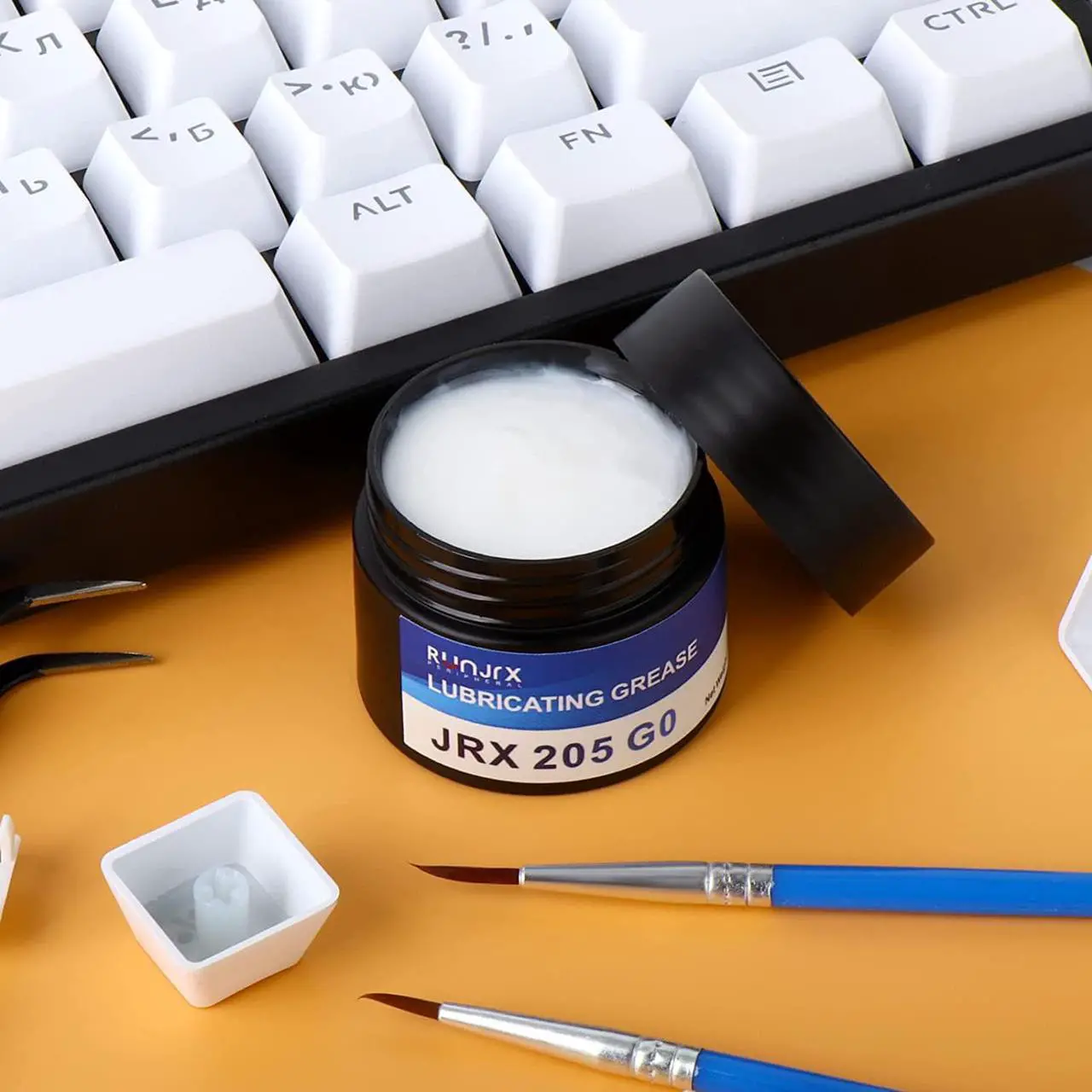 Alt view image 6 of 7 - Keyboard Lube Kit JRX 205G0 0.53oz/15g for Mechanical Lube, Switch Opener MX Kailh Gateron Switch,Keyboard Tools with Keycap Puller (RJ-074)