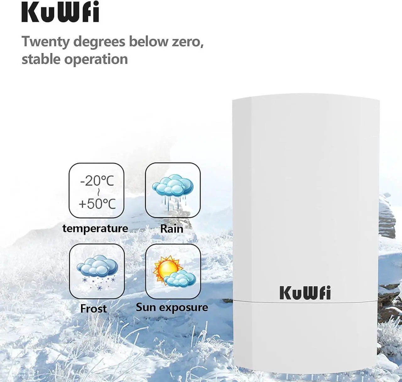 Alt view image 6 of 7 - KuWFi Bundle of 300Mbps WiFi Bridge and 1200Mbps WiFi Bridge
