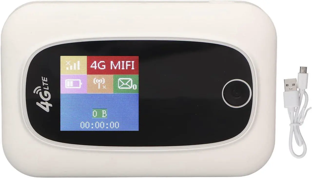 Alt view image 4 of 7 - Mobile WiFi Hotspot, Portable WiFi Hotspot for Travel, 4G LTE Router, 4G LTE Modem Router with SIM Card Slot, Internet Router Devices for Travel Vacation Rentals Camping Gathering
