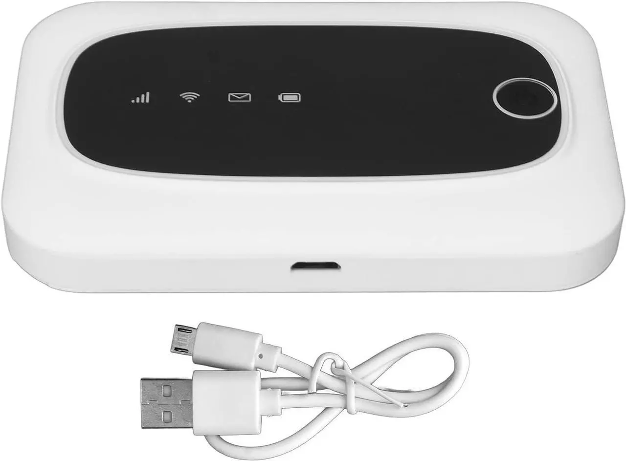 Alt view image 7 of 7 - Wireless Router, 4G LTE Mobile Hotspot WiFi Router 300Mbps Travel Router for Tablet, Laptop, Cell Phone, 2000mAh Battery, White