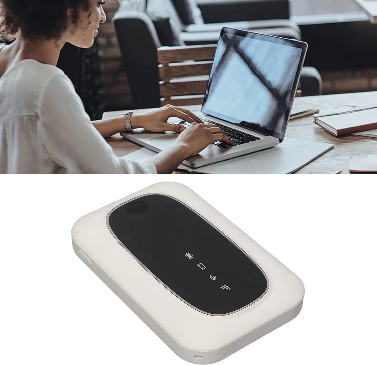 Alt view image 4 of 7 - 4G Mobile WiFi Hotspot for USA, Pocket Mobile Hotspot Wireless Network with SIM TF Card Slot, Travel WiFi Router, Up to 10 WiFi Connect Devices
