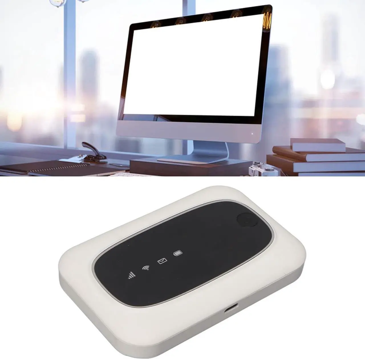 Alt view image 4 of 7 - Mobile WiFi Hotspot, 4G WiFi Router, 150Mbps Up to 10 Users, Portable 2000mAh 4G LTE Router for Car Travel Business, WiFi Hot Spot