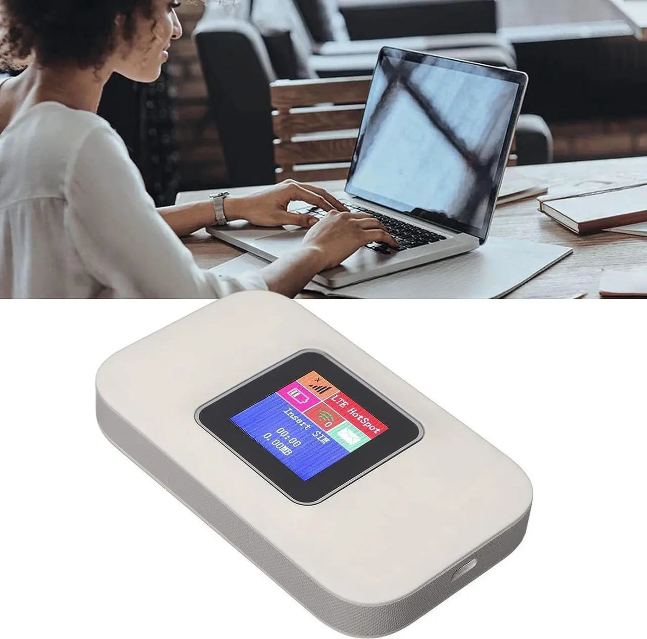 Alt view image 5 of 7 - 5G WiFi Mobile Hotspot Router, Pocket 5G WiFi 300Mbps Blazing Fast Wireless Hotspot Router, Plug and Play SIM Card Slot 5G USB WiFi Secure Internet for Europe Home Business