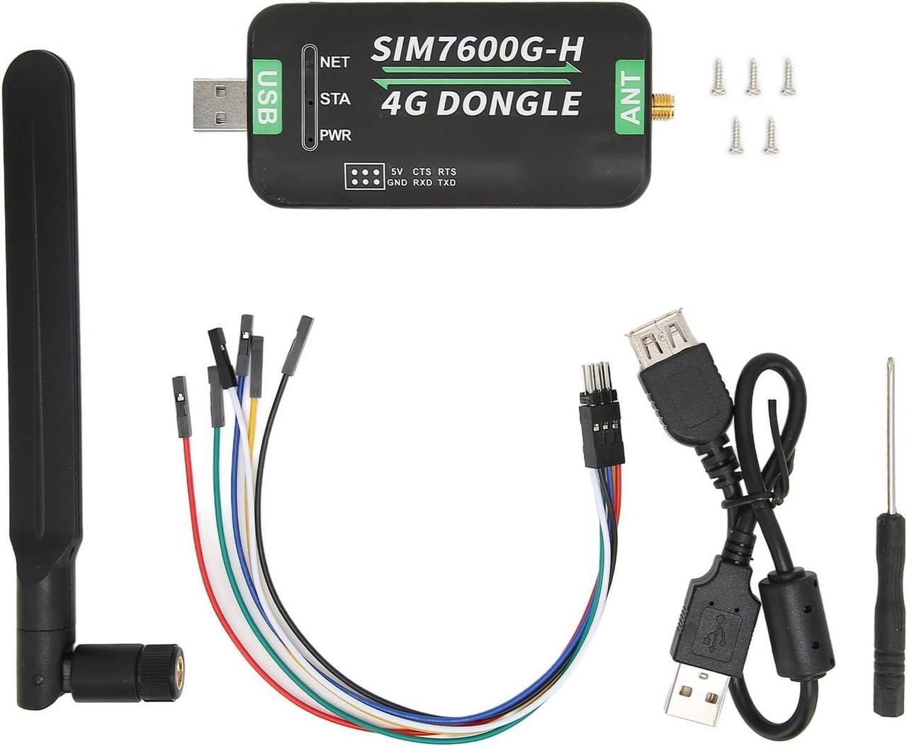 Alt view image 7 of 7 - SIM7600G-H 4G LTE USB Dongle, 4G DONGLE Module USB UART Communication Support 2G 3G 4G 50Mbps Uplink 150Mbps Downlink, with Rotatable Antenna