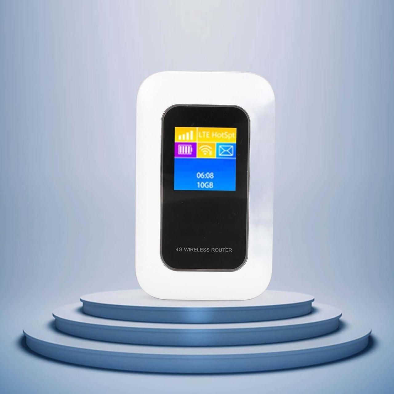 Alt view image 5 of 7 - 4G WiFi Router, 4G LTE WiFi Hotspot Device with SIM Card Slot, Low Power Consumption, Long Battery Life, Up to 10 Devices, for Mobile Phones, Laptops, Computers, Smart TVS