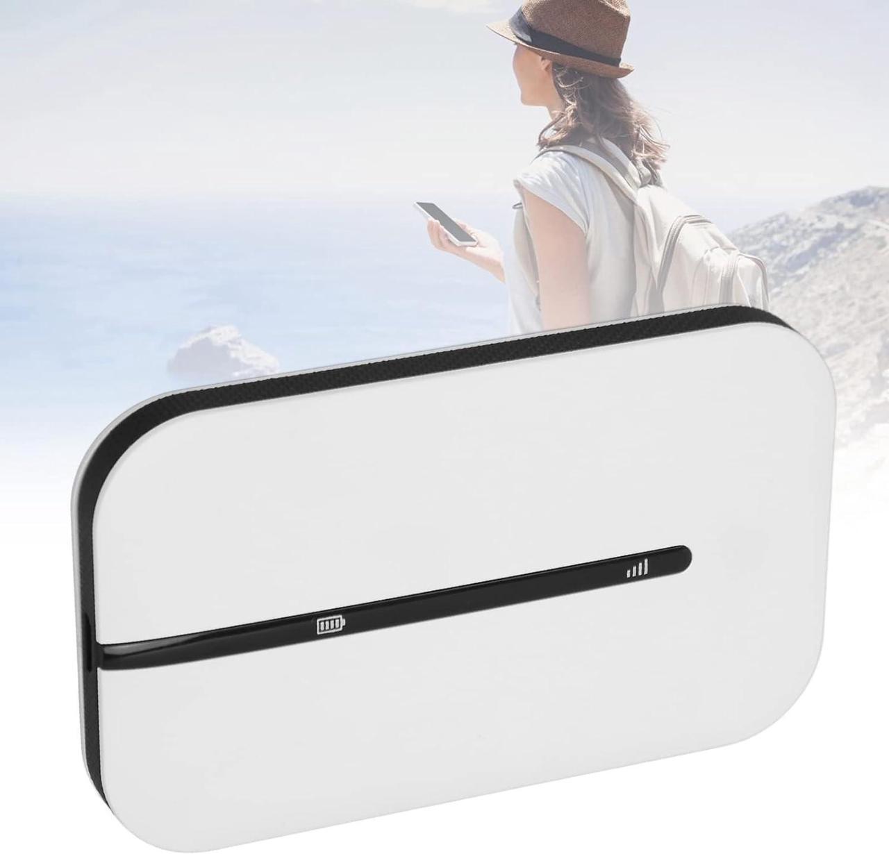 Alt view image 4 of 7 - 4G WiFi Router, Portable 2.4GHz Mobile Hotspot Device with SIM Card Slot, Connects Up to 10 Devices, Secure Wireless Network Anywhere