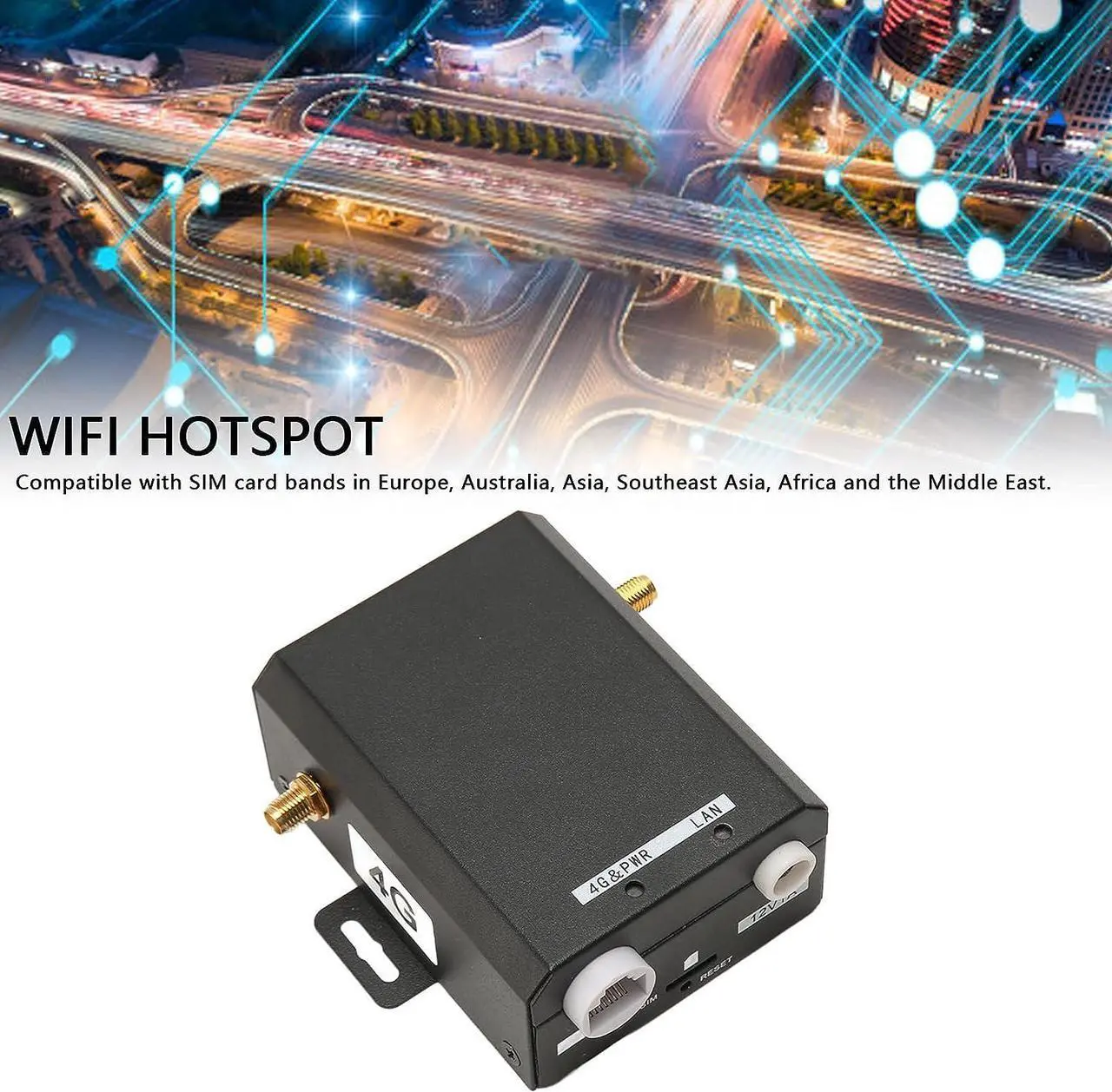 Alt view image 4 of 7 - SIM WiFi Dongle, 150Mbps Industrial 4G LTE Router Nano SIM Card Slot Plug and Play for Europe Asia Africa (US Plug)