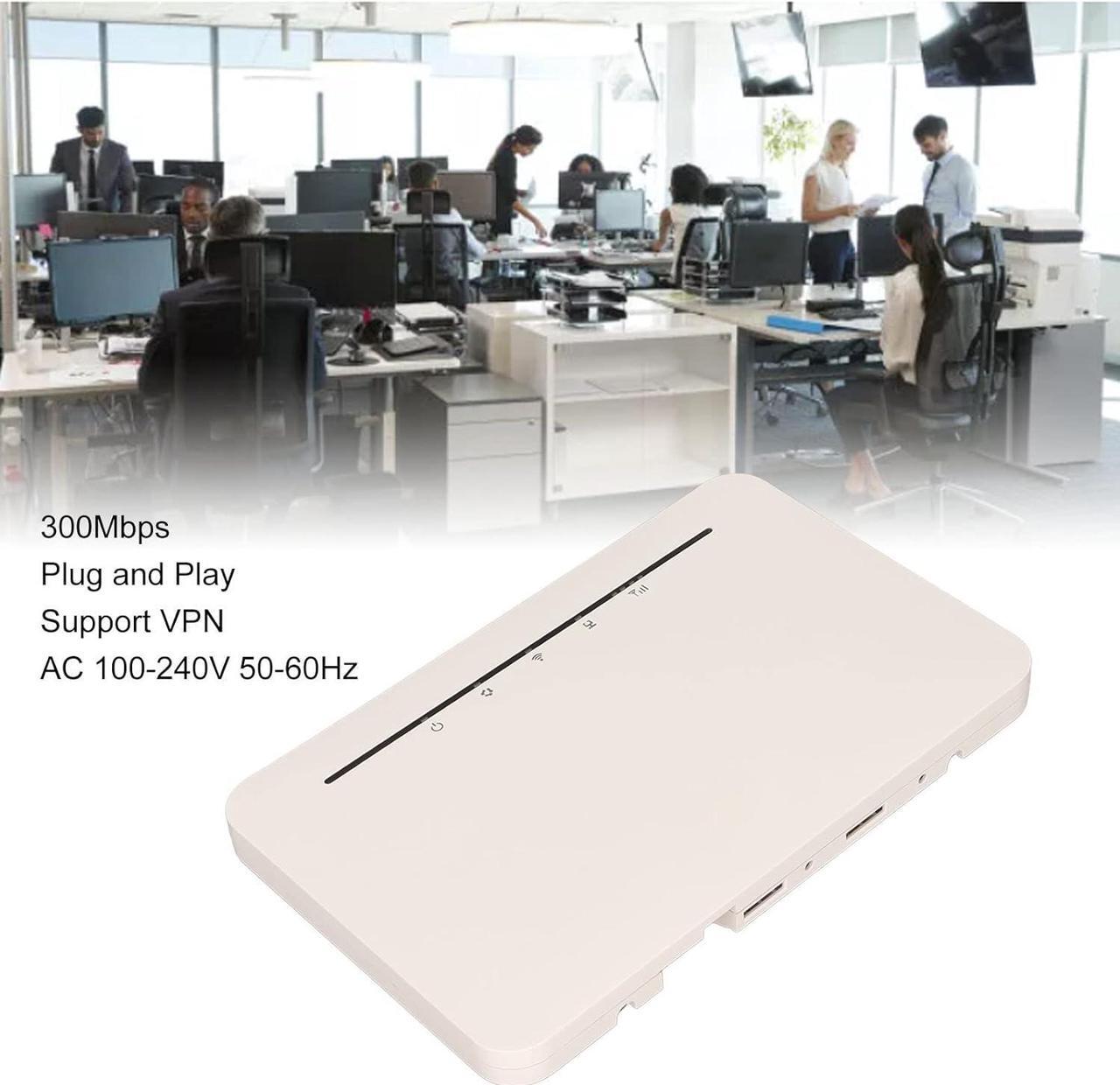 Alt view image 3 of 7 - ciciglow WiFi Gaming Router, 4G 300Mbps LTE CPE Smart Wireless Router for Computer, Wireless Internet Router for Mobile Phones Tablets (US Plug)