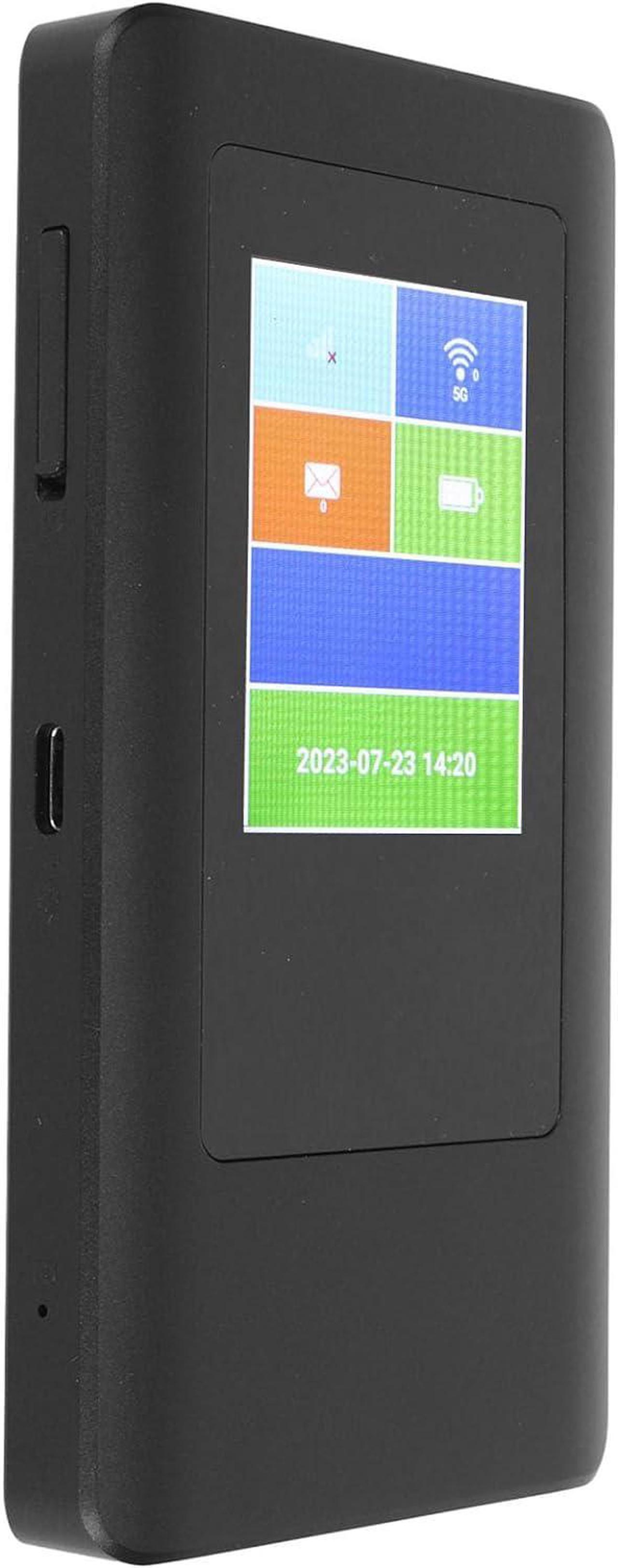 Alt view image 5 of 7 - Portable 5G WiFi Router for Travel, Dual Band WiFi Hotspot Device with SIM Card Slot, Up to 16 Users to Connect, LPDDR4X 2GB RAM EMMC 16GB ROM, Global Frequency Bands, Home WiFi