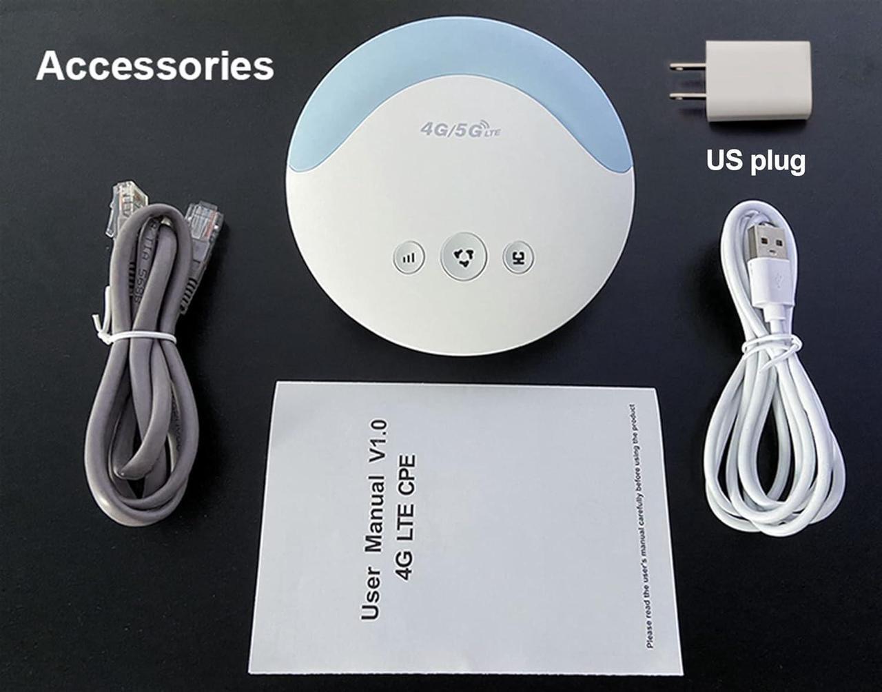 Alt view image 7 of 7 - HOSAYA 4G WiFi Router 4G LTE cpe SIM Card WiFi Router 300m CAT4 32 WiFi Users Router RJ45 WAN LAN Indoor LTE CPE Wireless Router