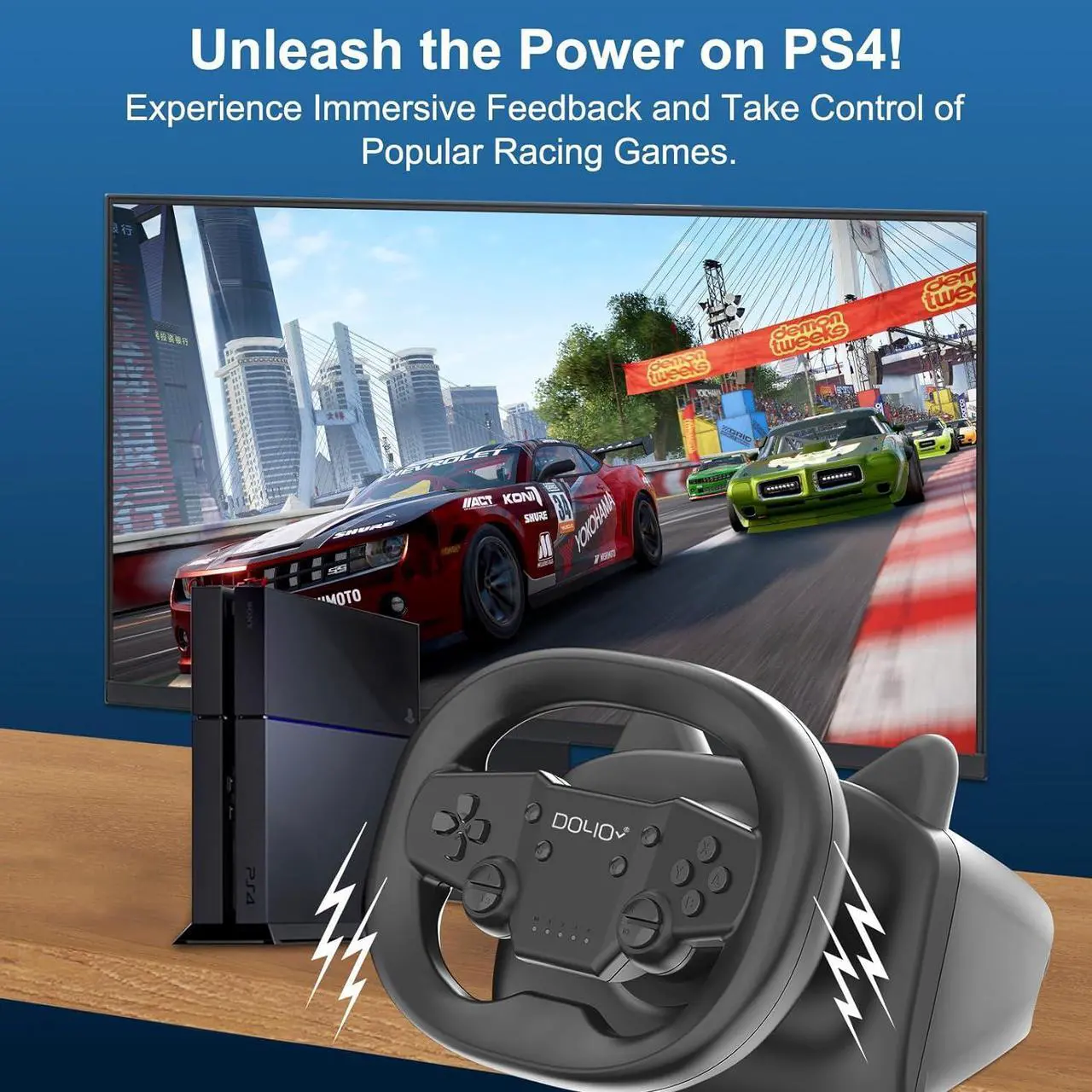 Alt view image 7 of 7 - NBCP Gaming Racing Wheel, PC Wireless Steering Wheel Race games wheels for Nintendo Switch, PC, PS4, PS3, Ios& Android mobile phones, Tablets