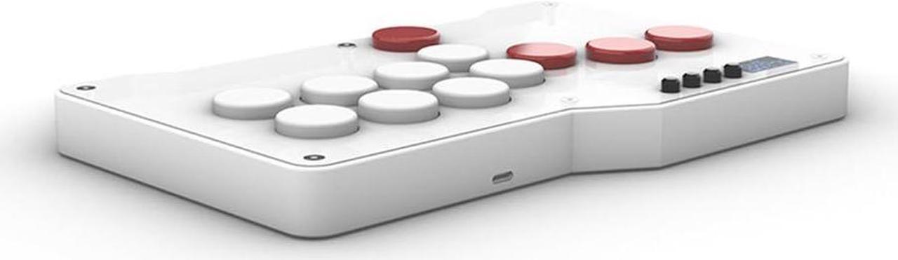 Alt view image 4 of 5 - SZJLMKJ Rtu Mini Hitbox with Cherry MX Speed Silver Switches Support PC Xinput DInput Turbo Function - Clear