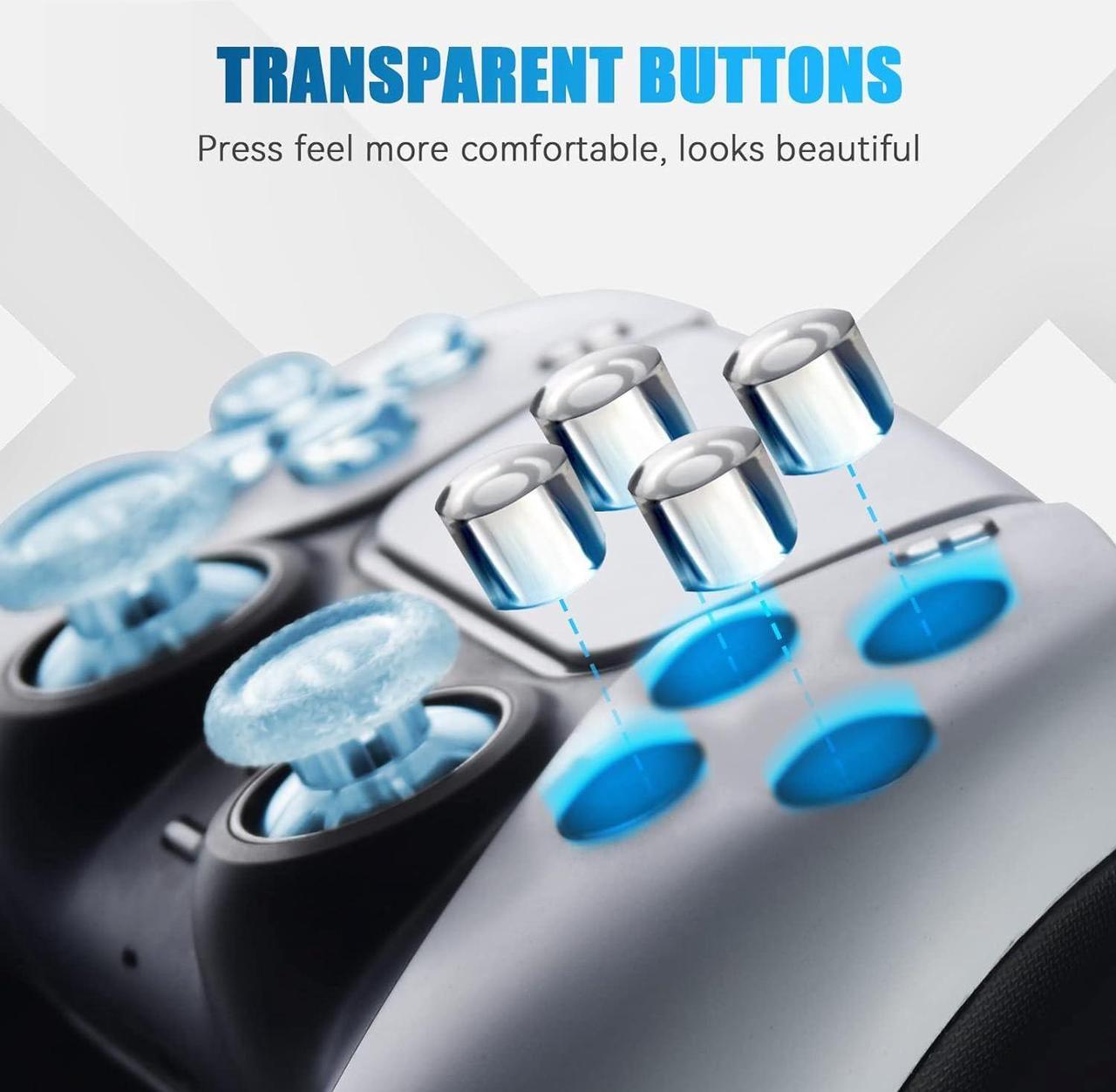 Alt view image 2 of 7 - PS5 Controller Back Button Attachment and Multi-Colors luminated LED Light Kit