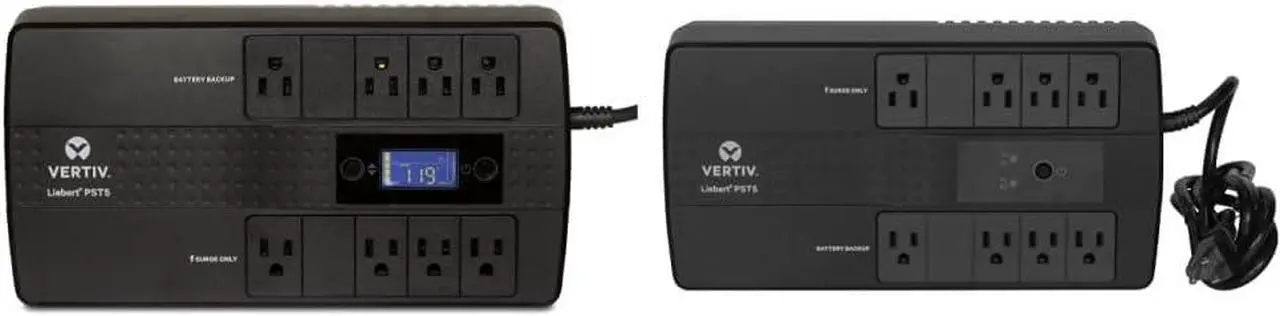Main image of Vertiv Liebert PST5 660VA 400W UPS & PST5 UPS - 500VA/300W 120V, Standby Power, 8 Outlets, Network Protection, Battery Backup with Surge Protection
