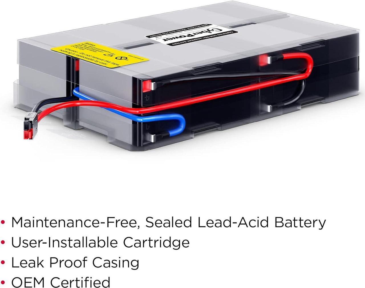 Alt view image 3 of 4 - CyberPower RB1270X4F UPS Replacement Battery Cartridge, Maintenance-Free, User Installable, 12V/7Ah
