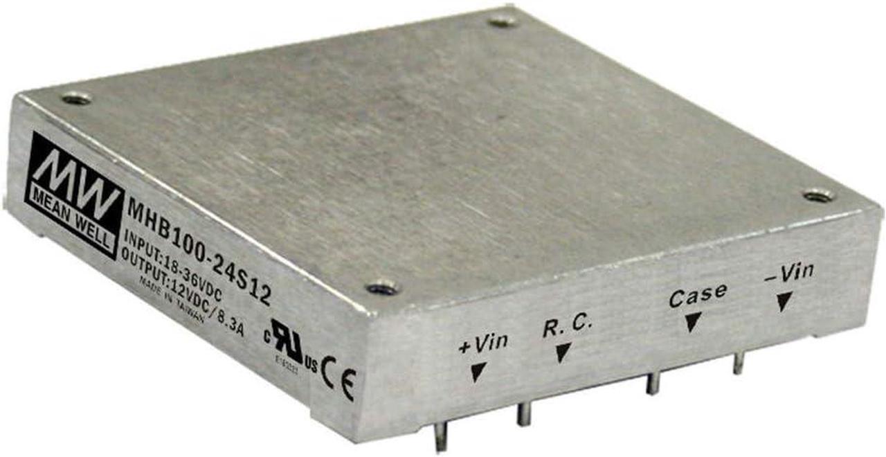 Main image of MEAN WELL MHB100-24S05 5V 0~20A 100W DC-DC Half-Brick Regulated Single Output Converter DC/DC Converter