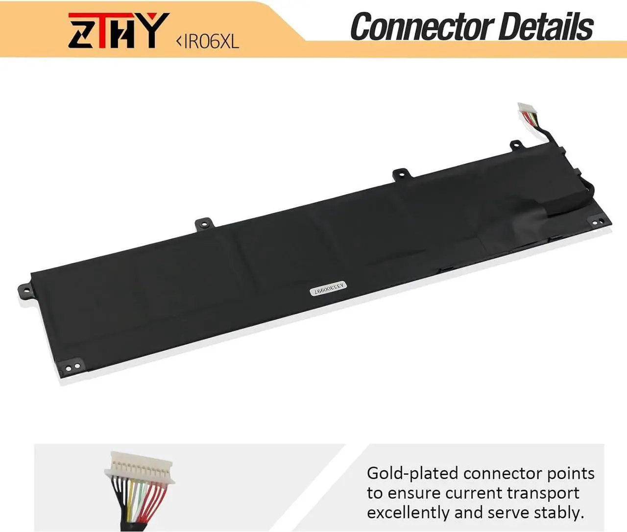 Alt view image 4 of 7 - ZTHY IR06XL Laptop Battery Replacement for HP ZBook Power G7 1J31AEA 1J3Q8EA 1J3X7EA 1J3Y1EA 1J3Y2EA 2C9P1EA 2H6Y0UT Mobile Workstation Series IR06083XL M02029-005 TPN-DB0C M01523-2C2 11.58V 83Wh