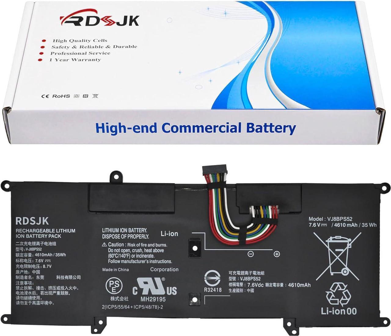 Main image of VJ8BPS52 V-J8BPS52 Laptop Battery for Sony VAIO S11 S13 S14 SX12 SX14 VJPG11C11N VJS132C11W VJS132C11N VJS132C11L VJS132C11T VJS141C11L VJS112C VJS131C VJS132C VJS141C NP13V1AV012P Series 7.6V 35Wh