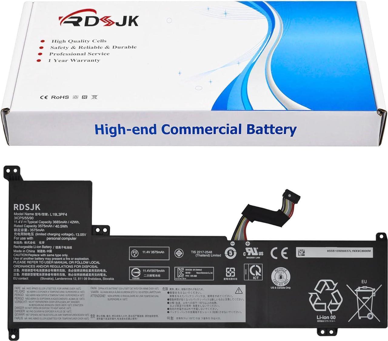 Main image of L19C3PF6 L19L3PF4 Laptop Battery for Lenovo IdeaPad 3-17ADA05 3-17ARE05 3-17IIL05 3-17IML05 S350 V17-IIL Series L19L4PF2 L19D4PF2 5B10W89838 SB10W89845 5B10W89839 SB10W89837 5B10W89835 11.25V 42Wh