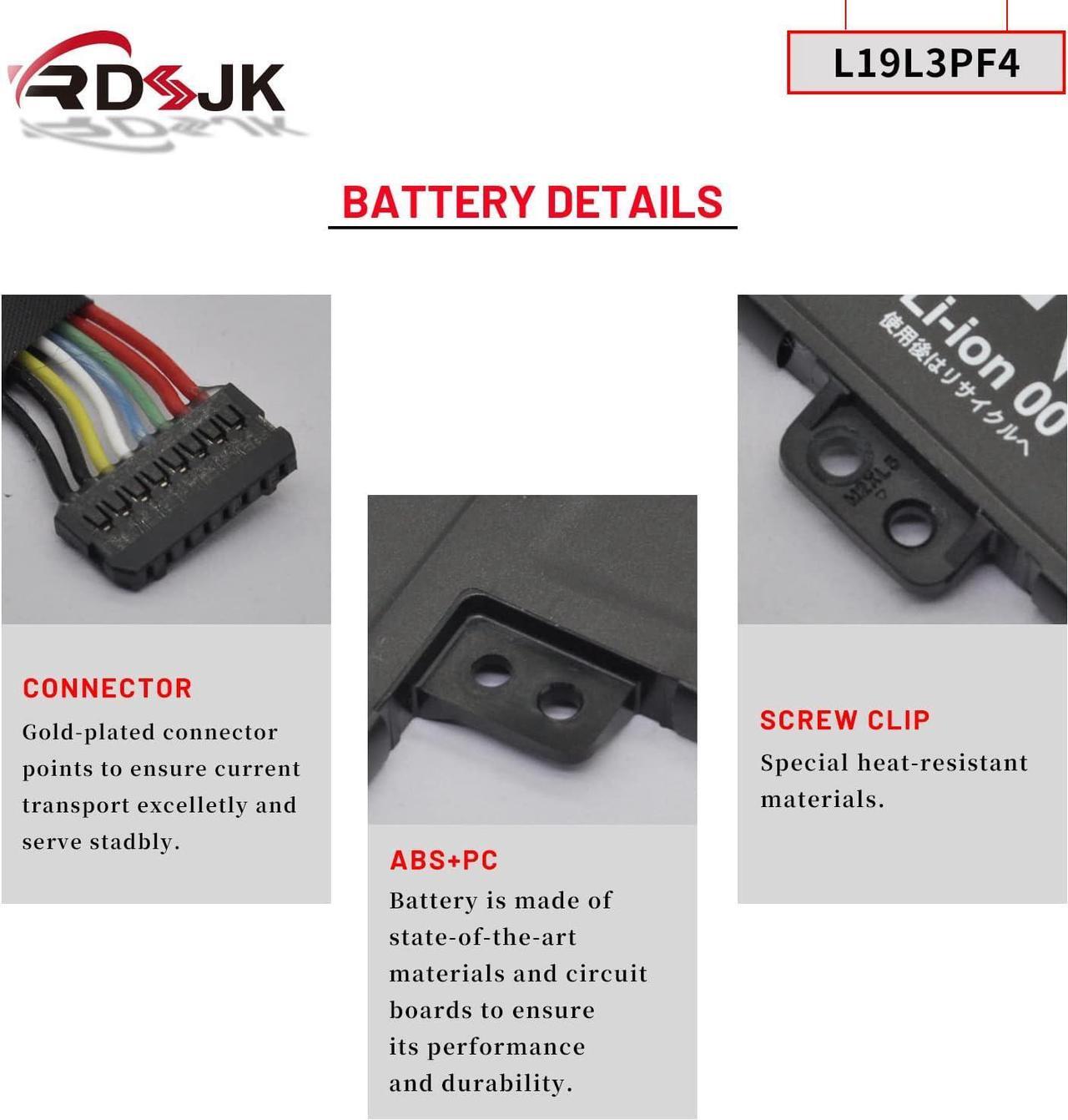 Alt view image 6 of 7 - L19C3PF6 L19L3PF4 Laptop Battery for Lenovo IdeaPad 3-17ADA05 3-17ARE05 3-17IIL05 3-17IML05 S350 V17-IIL Series L19L4PF2 L19D4PF2 5B10W89838 SB10W89845 5B10W89839 SB10W89837 5B10W89835 11.25V 42Wh