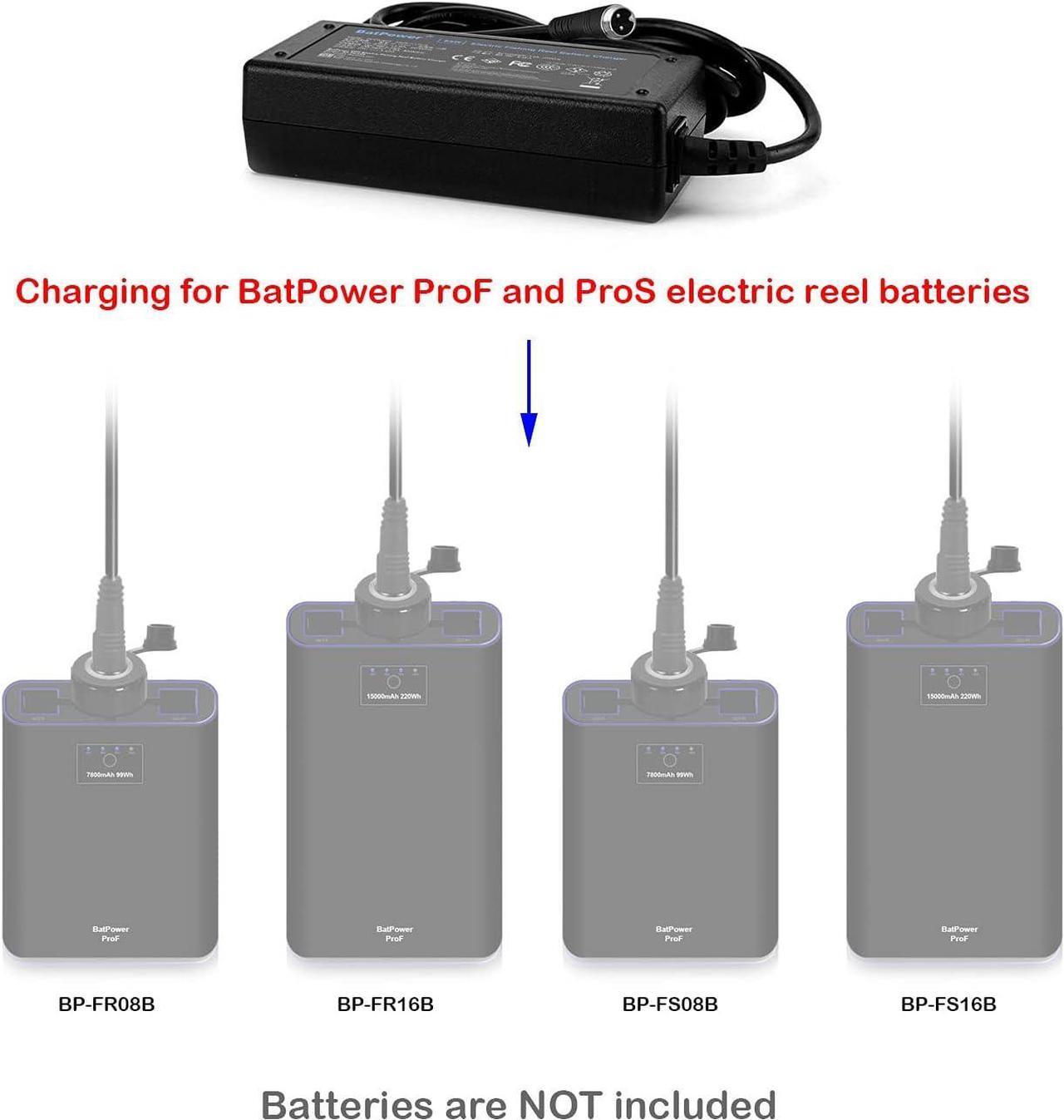Alt view image 3 of 6 - BatPower Prof 15Ah/7.8Ah Fishing Reel Battery for Daiwa Tanacom Seaborg Leobritz Shimano Electric Reels Battery & Charger