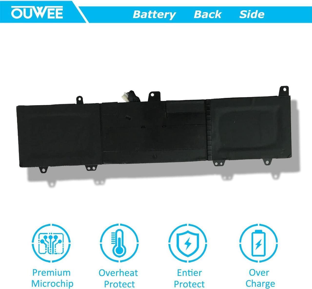 Alt view image 6 of 7 - OUWEE 0JV6J Laptop Battery Compatible with Dell Inspiron 3179 3180 3162 3164 3168 Series Notebook 8NWF3 PGYK5 OJV6J 7.6V 32Wh 4013mAh 2-Cell