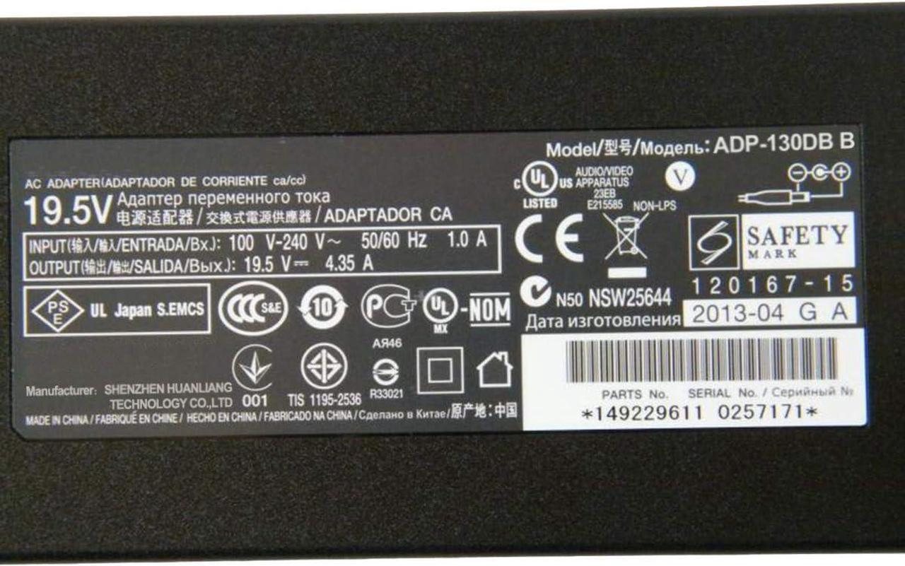 Alt view image 4 of 4 - AC Adapter 19.5V 4.35A 85W Power Supply for Sony Bravia TV KDL-48R470B,KDL-40R470B,KDL-32R420B,KDL-40W580B,Parts 149229611 149273411 ACDP-085E02 ACDP-085E01 ACDP-085N02 ACDP-085N01 LED Charger
