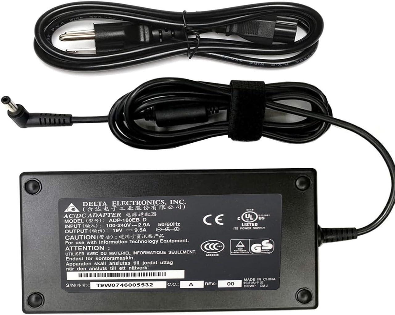 Main image of 180W 19V 9.5A AC-Adapter-Charger ADP-180HB D Fit for MSI GS73VR, GE62VR, GS63VR, GS43VR, GE60, GE62, GE70, GE72, GS60, GS63, GS65, GS70, GS75, GT60, GT70, GP62, GP62X, Laptop Power-Supply Cord