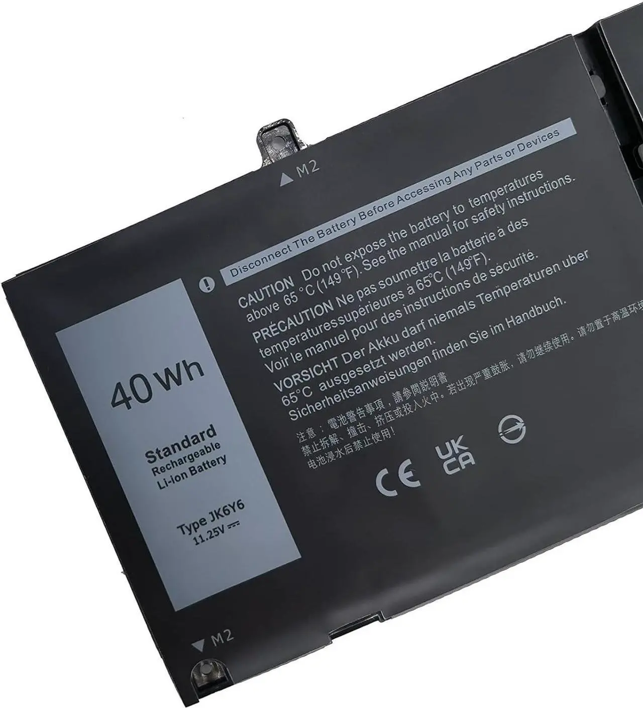 Alt view image 2 of 6 - Fully JK6Y6 Replacement Battery Compatible with Dell Latitude 3410 3510 Vostro 5300 5401 5501 Inspiron 5300 5401 5402 5408 5409 5508 5400 5406 7405 7300 7500 2-in-1 Silver Series H5CKD 0C5KG6 0CF5RH