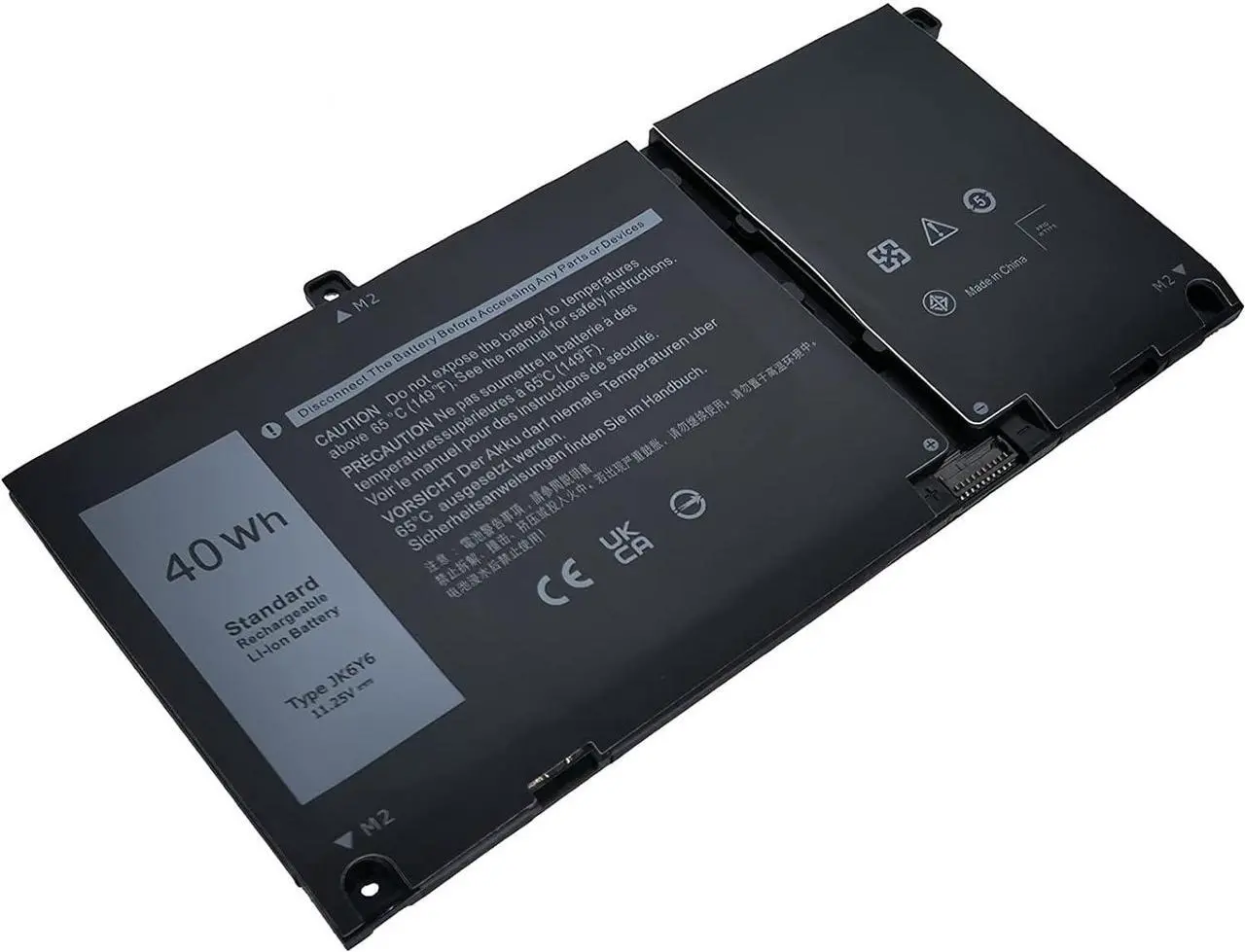 Alt view image 5 of 6 - Fully JK6Y6 Replacement Battery Compatible with Dell Latitude 3410 3510 Vostro 5300 5401 5501 Inspiron 5300 5401 5402 5408 5409 5508 5400 5406 7405 7300 7500 2-in-1 Silver Series H5CKD 0C5KG6 0CF5RH