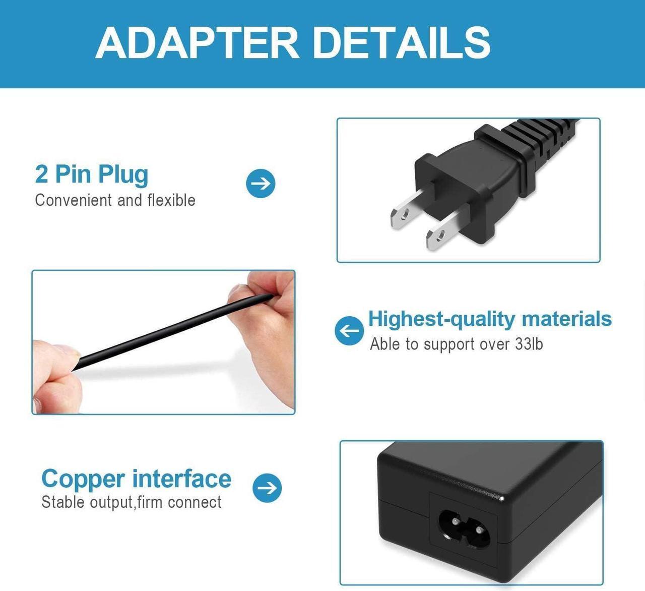Alt view image 3 of 5 - K-MAINS Compatible AC Adapter Replacement for Trimble Yuma 2 Rugged Tablet PC Computer GIS Power Supply Charger