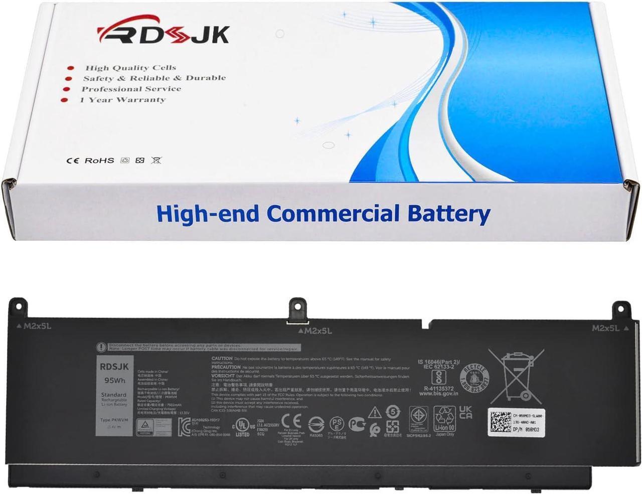 Main image of PKWVM Laptop Battery for Dell Precision 7550 7750 7560 7760 Series C903V CR72X 17C06 447VR 0CR72X 068N03 0447VR 68N03 11.4V 95Wh