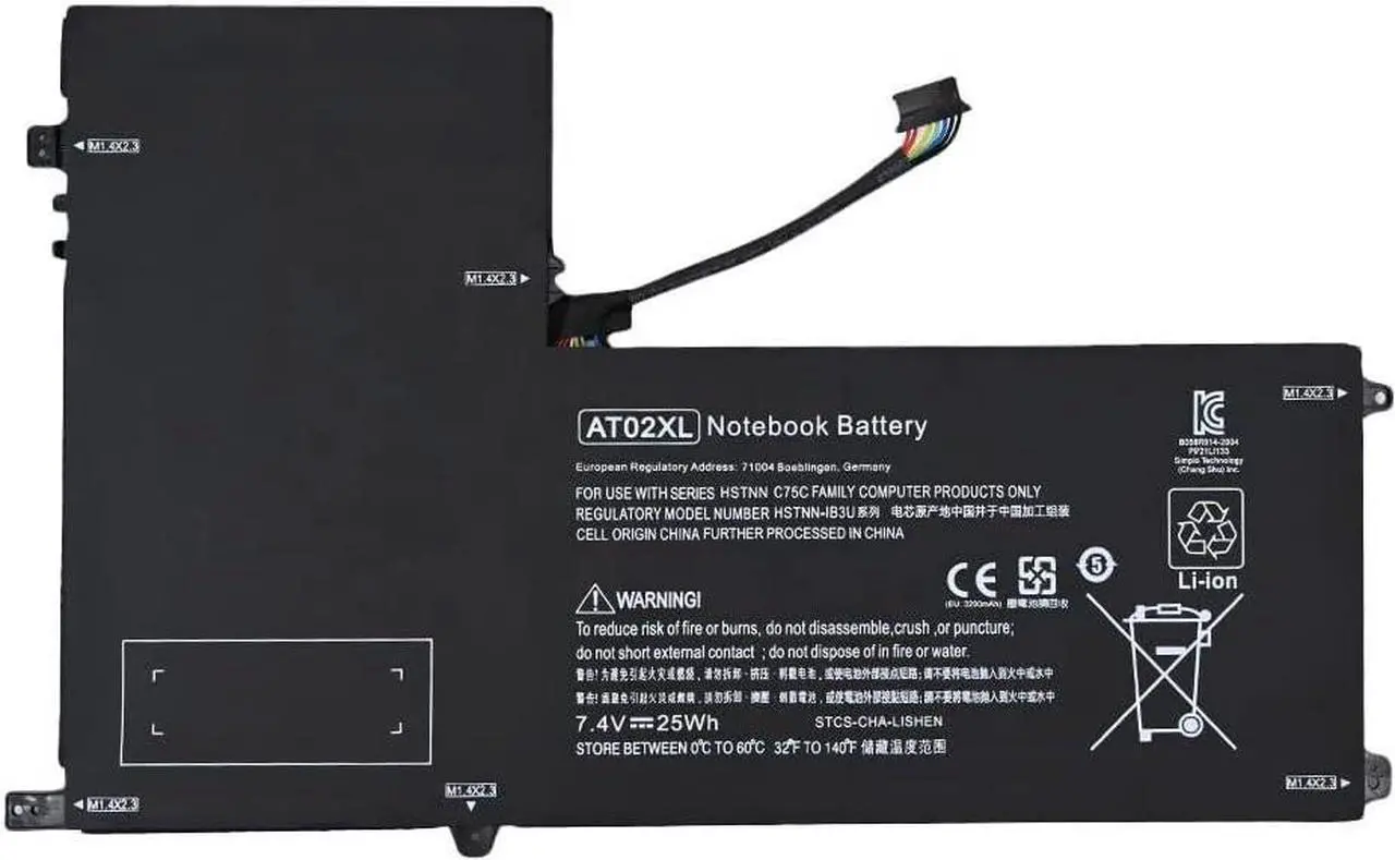 Main image of 7xinbox 7.4V 25Wh AT02XL AT02025XL D7X24PA D3H85UT 99TA026H Laptop Battery Compatible with HP Elitepad 900 Table PC 900 G1 HSTNN-C75C HSTNN-IB3U HSTNN-DB3U HSTNN-QR03 685368-1B1 685368-2B1 685368-1C1